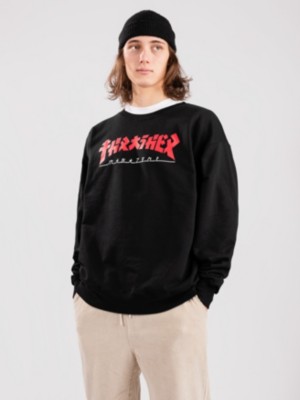 Thrasher godzilla crewneck online white